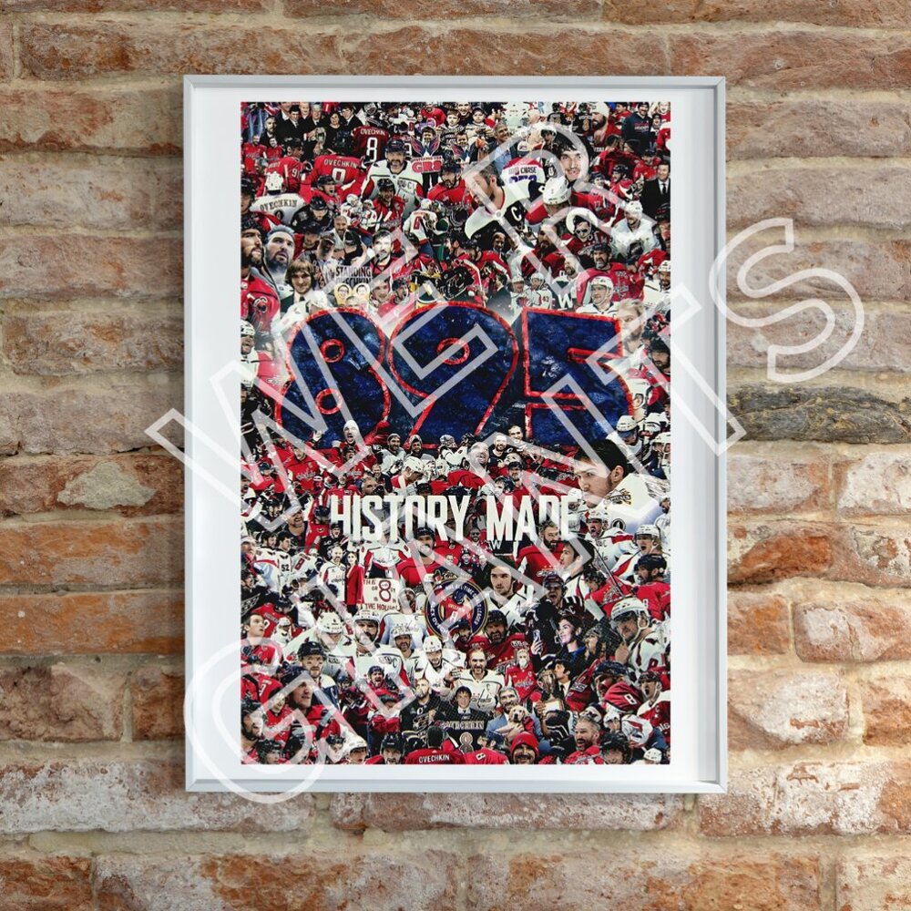 Alex Ovechkin 895 Goals- All-Time Leading Goal Scorer 11x17 Art Print